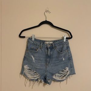 Top Shop distress Shorts